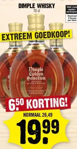 Dirk Dimple whisky aanbieding
