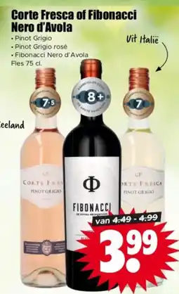 Dirk Corte Fresca of Fibonacci Nero d'Avola aanbieding