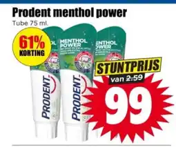 Dirk Prodent menthol power aanbieding
