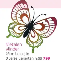 Coppelmans Metalen vlinder aanbieding