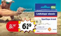 Kruidvat Leukotape classic sporttape breed aanbieding