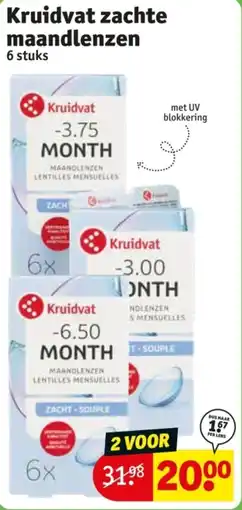 Kruidvat Kruidvat zachte maandlenzen aanbieding