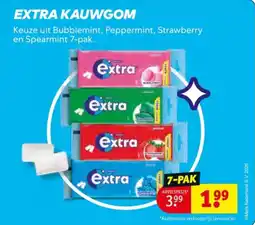 Kruidvat Extra kauwgom aanbieding