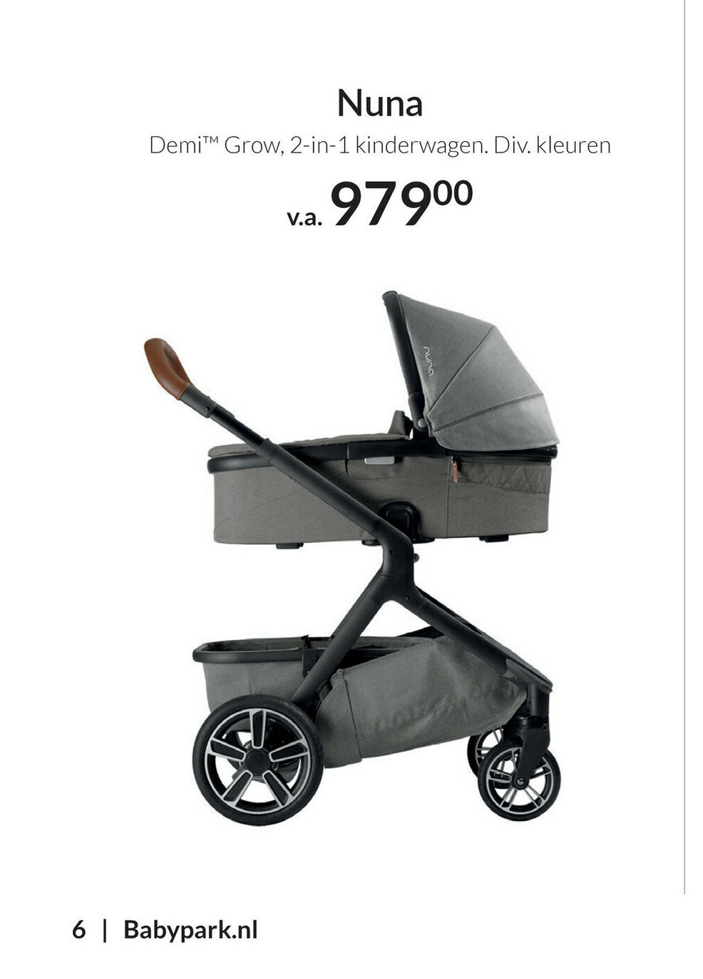 Nuna Demi Grow, 2in1 kinderwagen. Div. kleuren aanbieding bij Babypark