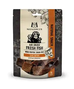Pets Place Monopets Air Dried Fresh Fish - Verwensnacks - Zalm 100 g aanbieding