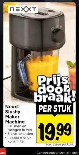 Vomar Voordeelmarkt Nexxt Slushy Maker Machine aanbieding