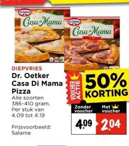 Vomar Voordeelmarkt Dr. Oetker Casa Di Mama Pizza aanbieding