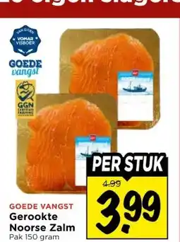 Vomar Voordeelmarkt GOEDE VANGST Gerookte Noorse Zalm aanbieding
