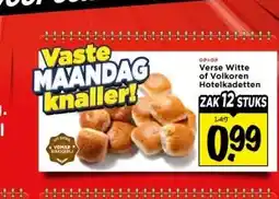 Vomar Voordeelmarkt Verse Witte of Volkoren Hotelkadetten aanbieding