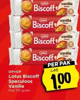 Vomar Voordeelmarkt Lotus Biscoff Speculoos Vanille aanbieding