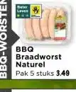 Vomar Voordeelmarkt BBQ Braadworst. Naturel aanbieding