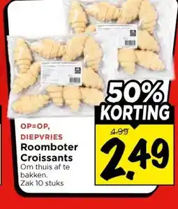 Vomar Voordeelmarkt DIEPVRIES Roomboter Croissants aanbieding