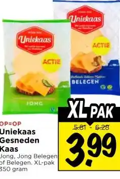 Vomar Voordeelmarkt Uniekaas Gesneden Kaas aanbieding