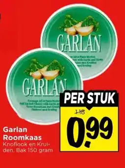 Vomar Voordeelmarkt Garlan Roomkaas aanbieding