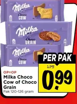 Vomar Voordeelmarkt Milka Choco Cow of Choco Grain aanbieding