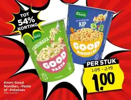 Vomar Voordeelmarkt Knorr Good Noodles, -Pasta of -Potatoes aanbieding