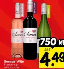 Vomar Voordeelmarkt Sensas Wijn aanbieding