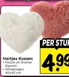 Vomar Voordeelmarkt Hartjes Kussen aanbieding