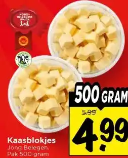 Vomar Voordeelmarkt Kaasblokjes aanbieding