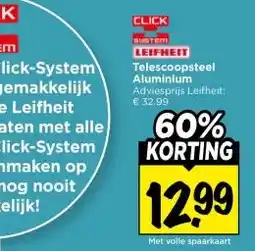 Vomar Voordeelmarkt LEIFHEIT Telescoopsteel Aluminium aanbieding