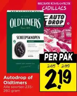 Vomar Voordeelmarkt Autodrop of Oldtimers aanbieding
