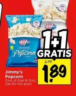 Vomar Voordeelmarkt Jimmy's Popcorn aanbieding