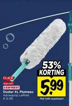 Vomar Voordeelmarkt LEIFHEIT Duster XL Plumeau aanbieding
