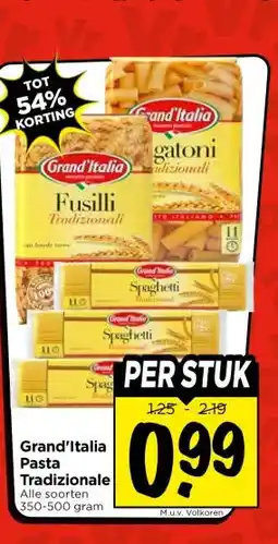 Vomar Voordeelmarkt Grand'Italia Pasta Tradizionale aanbieding