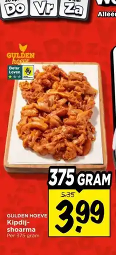Vomar Voordeelmarkt GULDEN HOEVE Kipdij- shoarma aanbieding