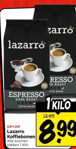 Vomar Voordeelmarkt Lazarro Koffiebonen aanbieding