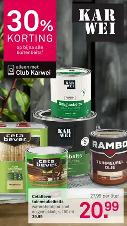 Karwei CetaBever Tuinmeubelbeits aanbieding