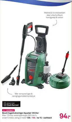 Karwei Bosch hogedrukreiniger Aquatak aanbieding