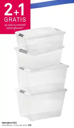 Karwei Opbergbox Click aanbieding