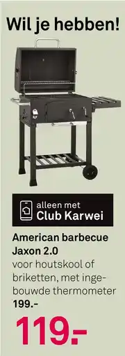 Karwei American barbecue Jaxon 2.0 aanbieding