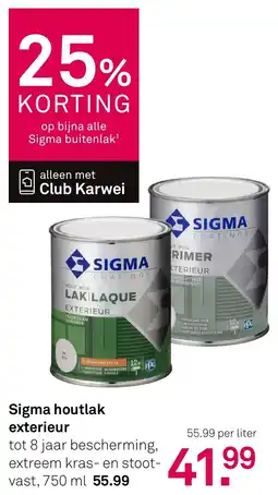 Karwei Sigma Houtlak Exterieur aanbieding