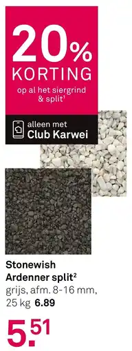 Karwei Stonewish Ardenner split² aanbieding