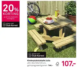 Karwei Kinderpicknicktafel Julia aanbieding