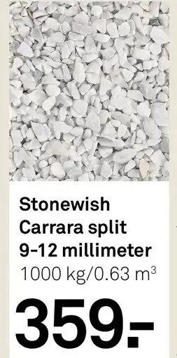 Karwei Stonewish Carrara split 9-12 millimeter aanbieding