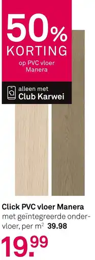 Karwei Click PVC Vloer Manera aanbieding