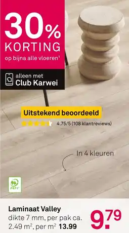 Karwei Laminaat Valley aanbieding