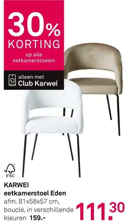 Karwei Karwei Eetkamerstoel Eden aanbieding