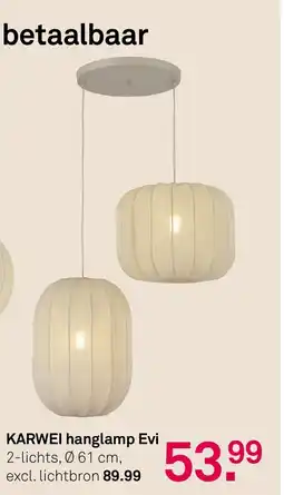 Karwei Karwei Hanglamp Evi aanbieding