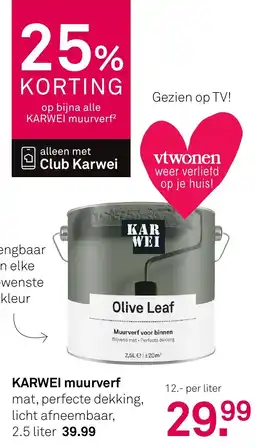 Karwei Karwei Muurverf aanbieding