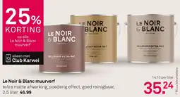 Karwei Le Noir & Blanc muurverf aanbieding