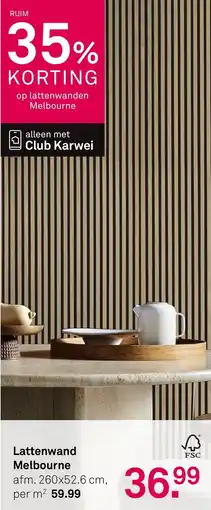 Karwei Lattenwand Melbourne aanbieding