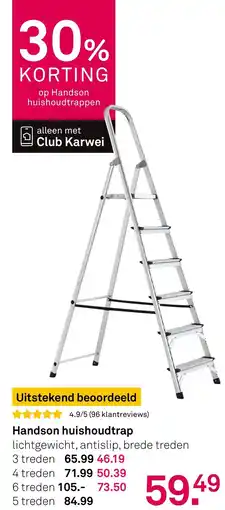Karwei Handson Huishoudtrap aanbieding
