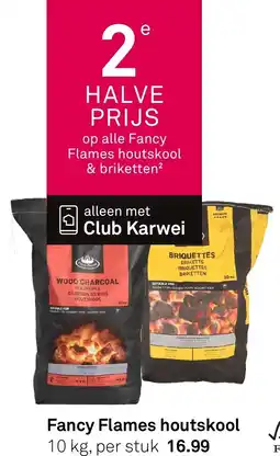 Karwei Fancy Flames Houtskool aanbieding