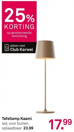 Karwei Tafellamp Kaami aanbieding