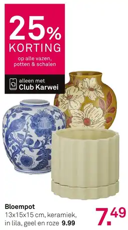 Karwei Bloempot aanbieding