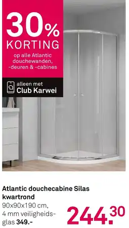 Karwei Atlantic douchecabine Silas kwartrond aanbieding